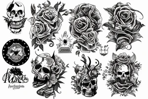 dark clouds tattoo idea