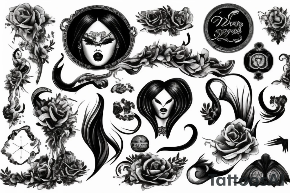 dark clouds, smoke and mirrors tattoo idea