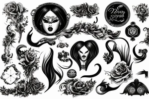 dark clouds, smoke and mirrors tattoo idea
