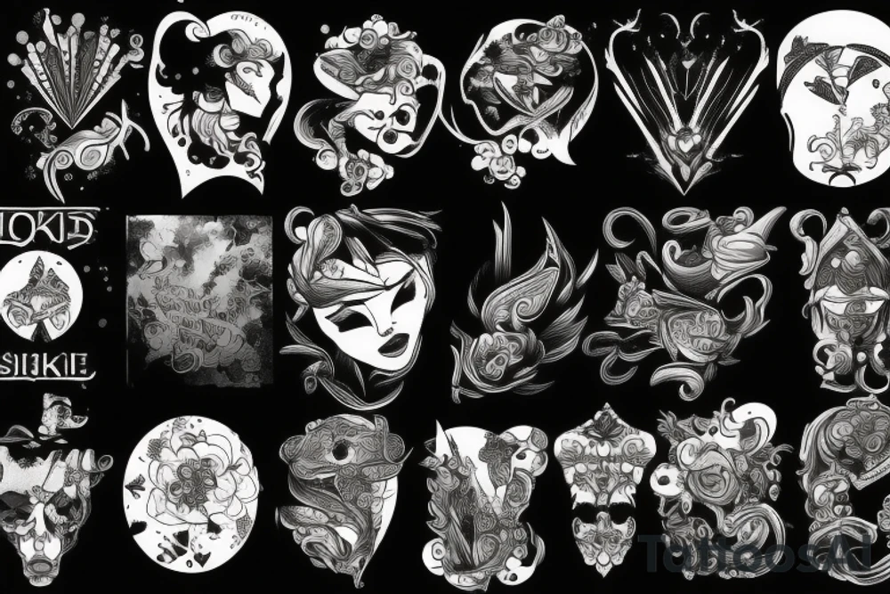 dark clouds, smoke and mirrors tattoo idea