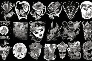 dark clouds, smoke and mirrors tattoo idea
