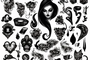 dark clouds, smoke and mirrors tattoo idea