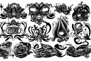 dark clouds, smoke and mirrors tattoo idea