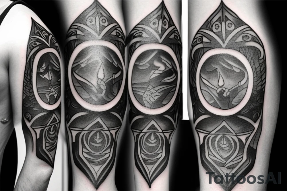 dark clouds, smoke and mirrors tattoo idea