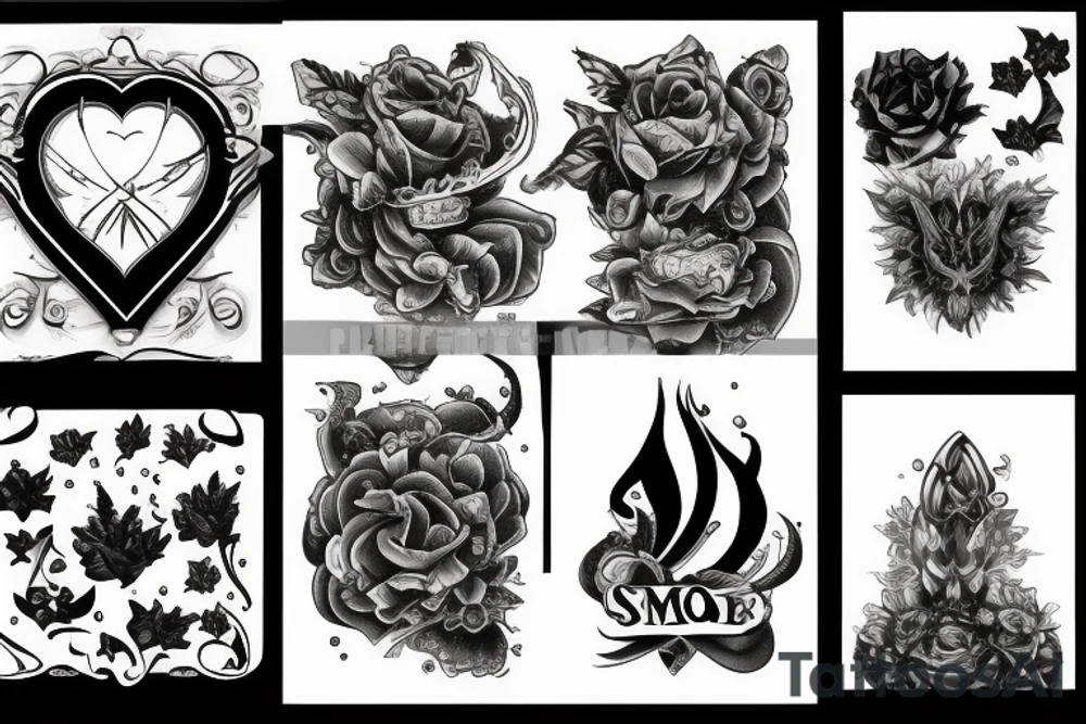 dark clouds, smoke and mirrors tattoo idea