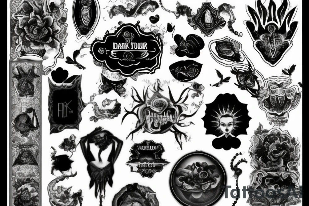 dark clouds, smoke and mirrors tattoo idea