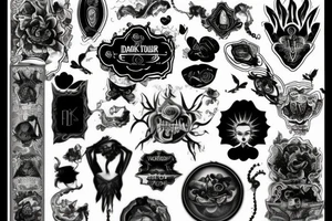 dark clouds, smoke and mirrors tattoo idea