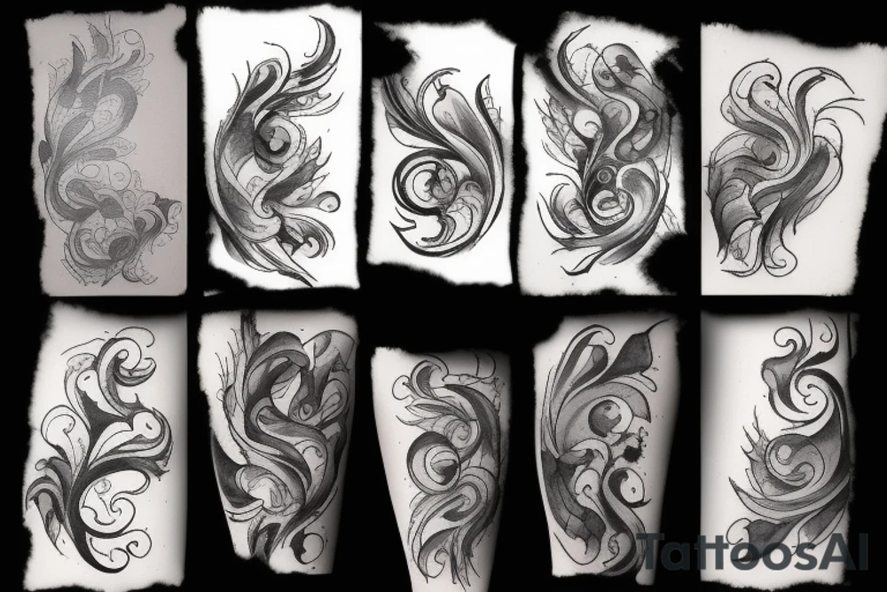 dark clouds, smoke and mirrors tattoo idea