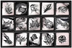 dark clouds, smoke and mirrors tattoo idea