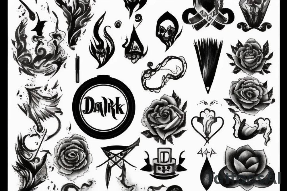 dark clouds, smoke and mirrors tattoo idea