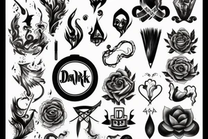 dark clouds, smoke and mirrors tattoo idea