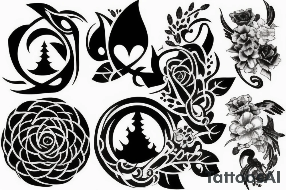 half sleeve tattoo idea