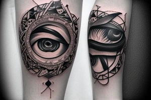 Eye of Horus half sleeve tattoo idea