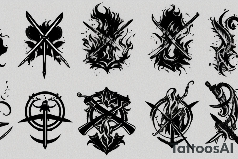 trials of sword, smoke, and fire tattoo idea