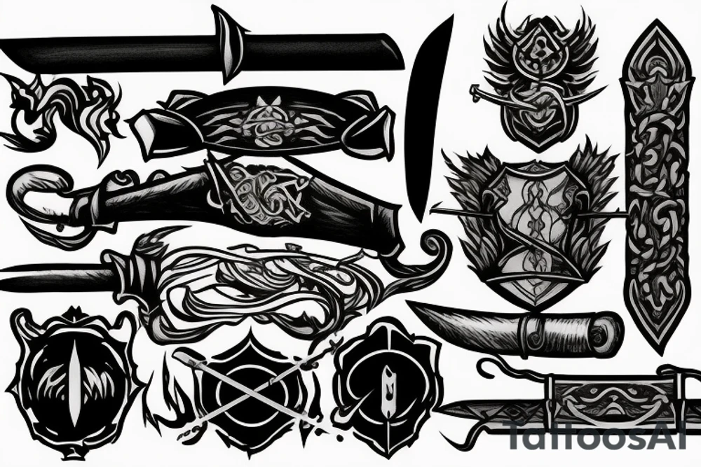trials of sword, smoke, and fire tattoo idea