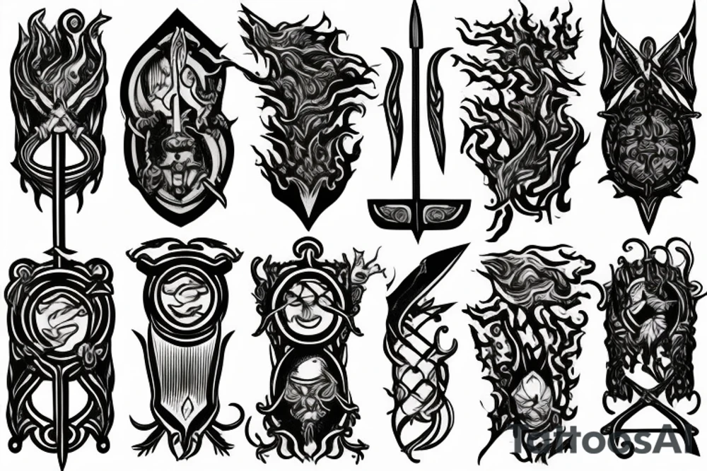 trials of sword, smoke, and fire tattoo idea