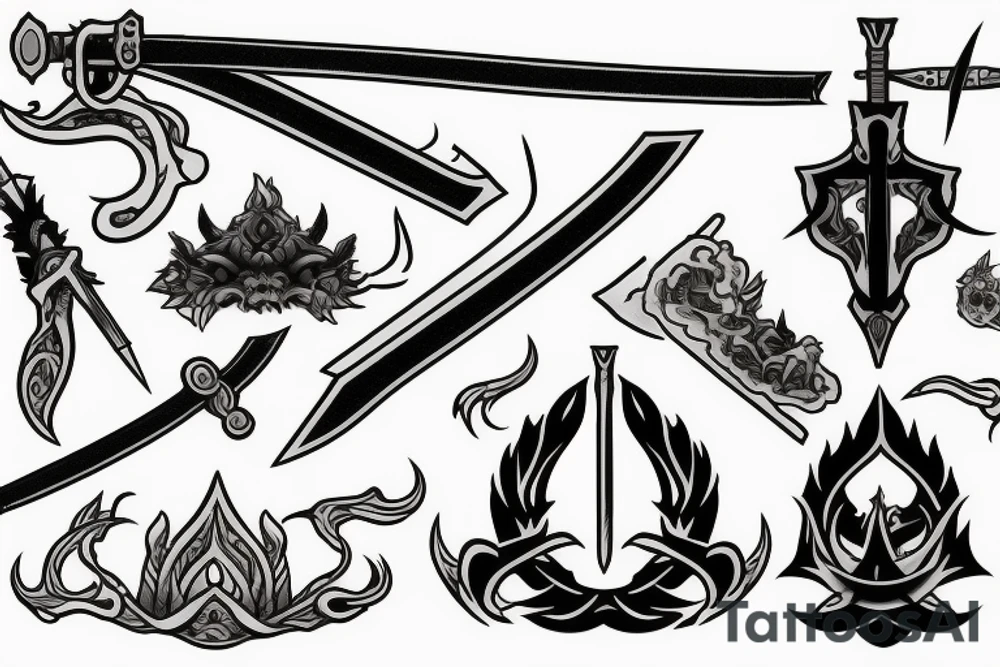 trials of sword, smoke, and fire tattoo idea