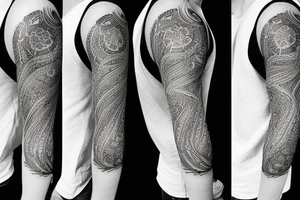 Phoenix half sleeve tattoo idea