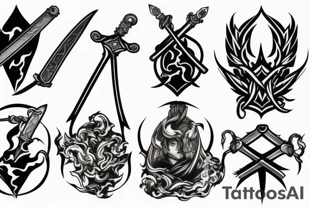 trials of sword, smoke, and fire tattoo idea