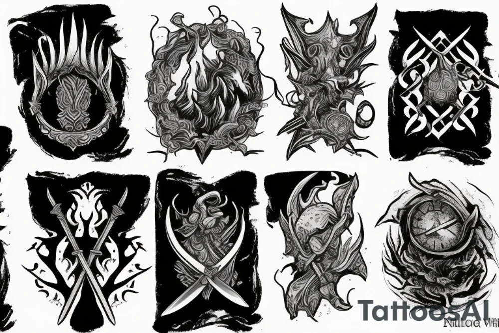 trials of sword, smoke, and fire tattoo idea
