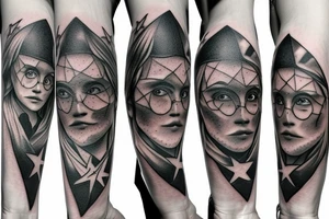 Three stars from Harry Potter tattoo idea