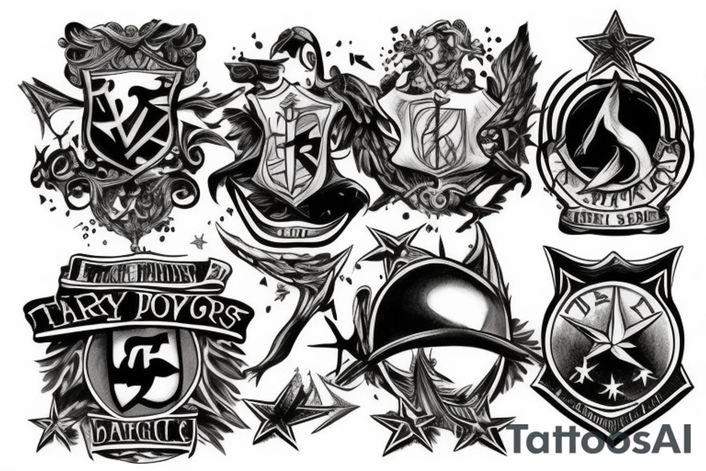 Three stars from Harry Potter tattoo idea