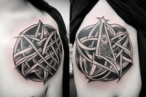 Three stars from Harry Potter book page tattoo idea