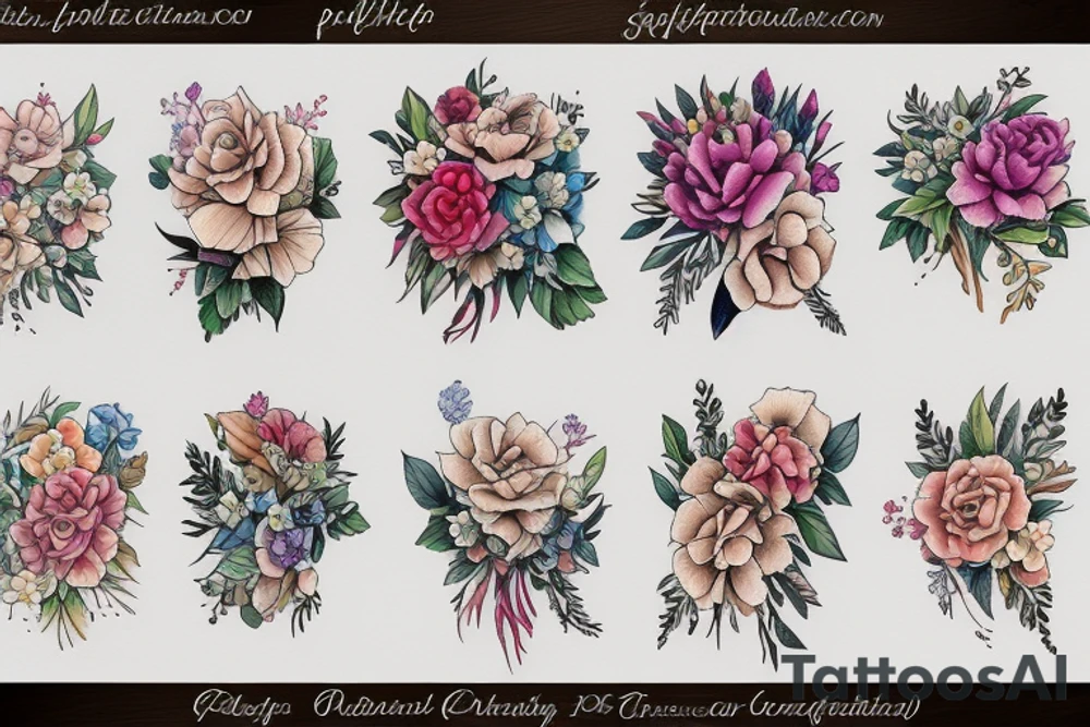 Pride and prejudice florals tattoo idea