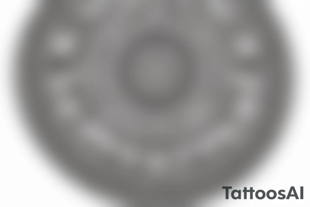 Mandala floral with elephants and words tattoo idea