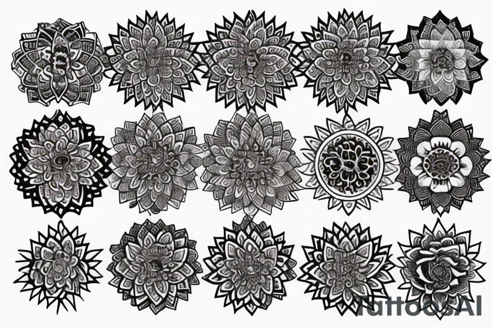 Lotus mandala tattoo idea