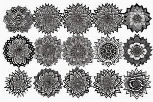 Lotus mandala tattoo idea
