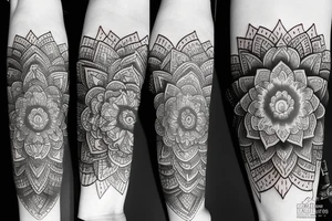 Lotus mandala tattoo idea