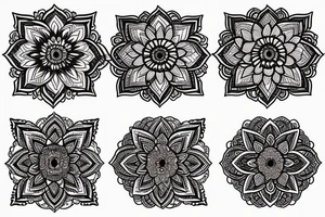 Lotus mandala tattoo idea