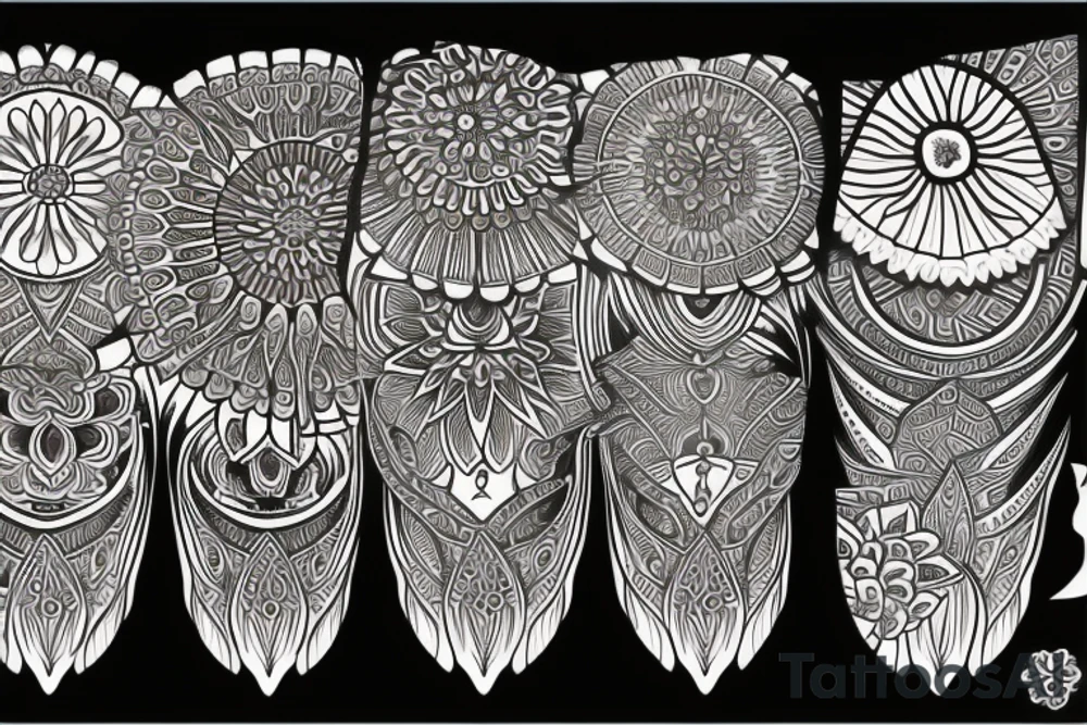 Lotus mandala tattoo idea