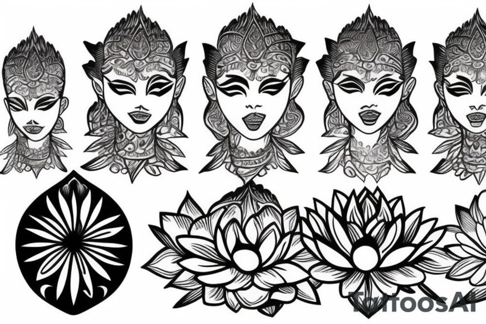 Cambodia lotus tattoo idea