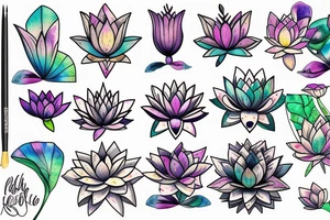 Lotus flower tattoo idea