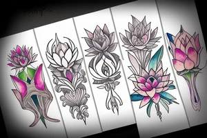 Lotus flower tattoo idea