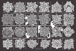 Lotus flower tattoo idea