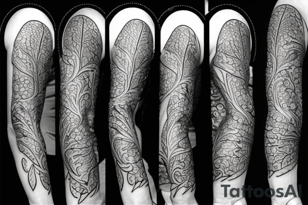 Garden at night tattoo idea