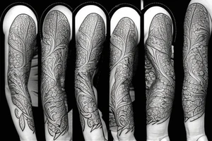 Garden at night tattoo idea