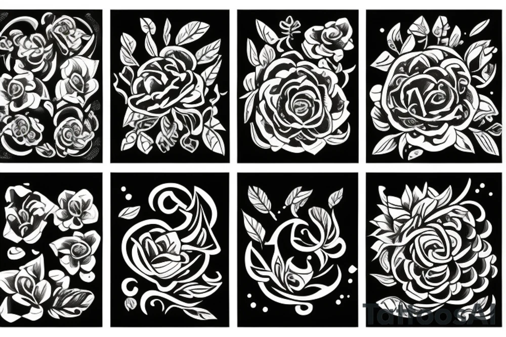 Garden at night tattoo idea