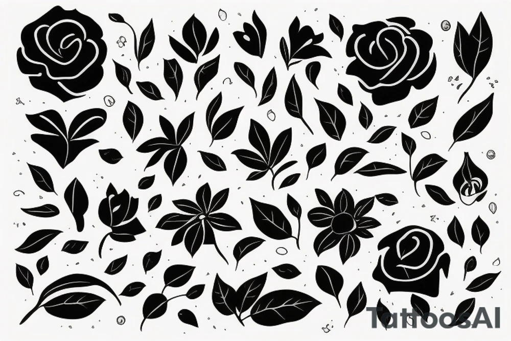 Garden at night tattoo idea
