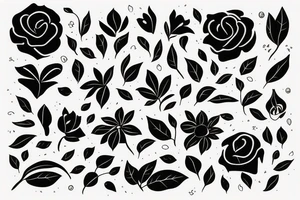 Garden at night tattoo idea