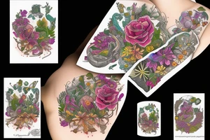 Garden at night tattoo idea