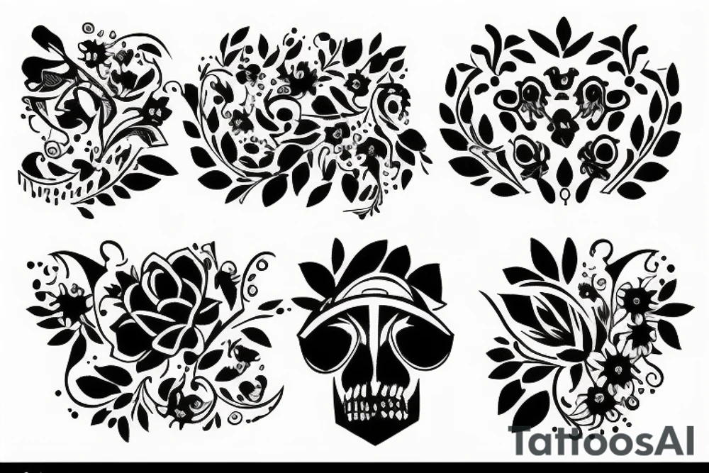 Garden at night tattoo idea