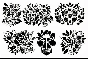 Garden at night tattoo idea