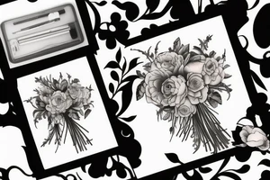 Bouquet tattoo idea