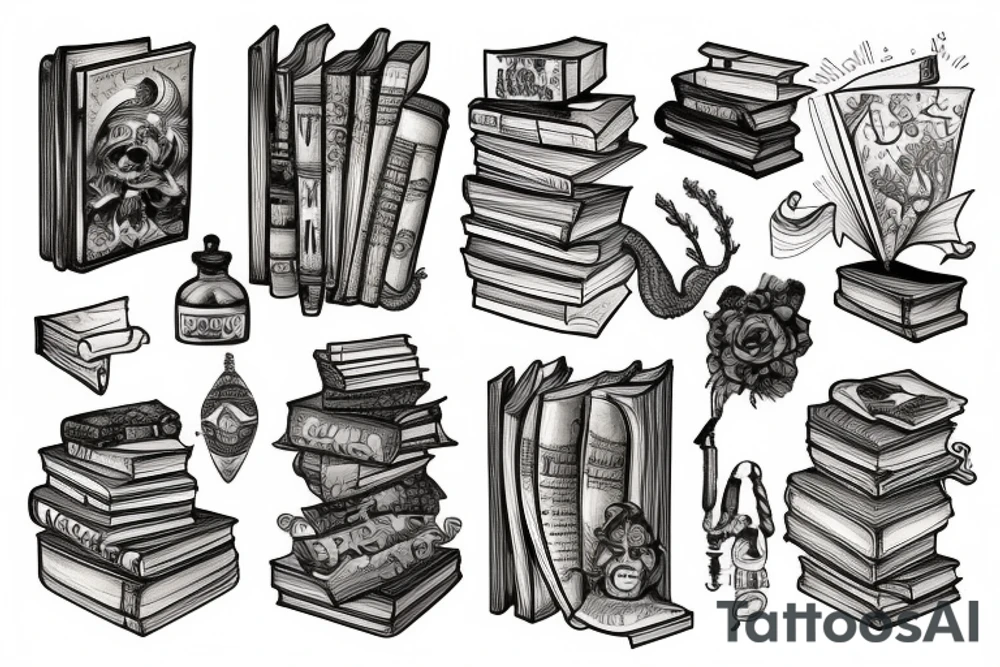 Books tattoo idea