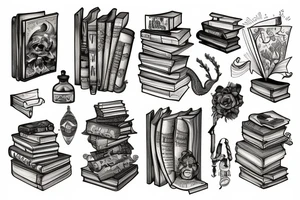 Books tattoo idea