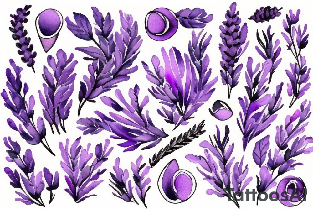 Lavender tattoo idea